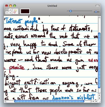 Use CocoPad to take notes